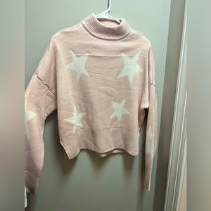 mock neck star print sweater. true craft size M